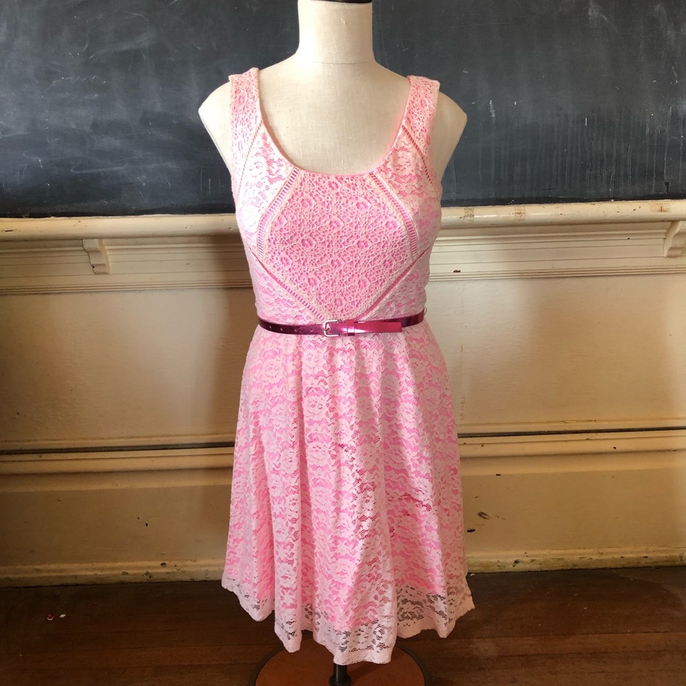 Candies Pink lace dress